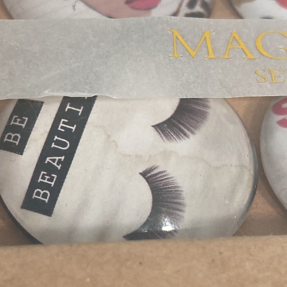 Papyrus glass dome 6 magnets fashion be beautiful New - Picture 5 of 15